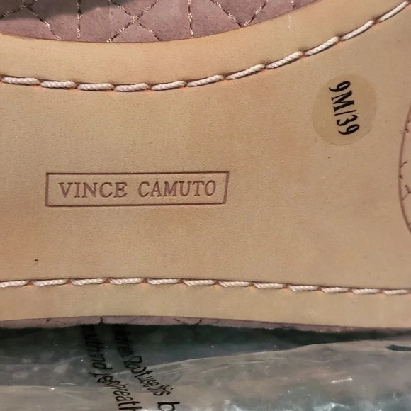 Vince Camuto Lieley Quilted Loafer Suede  Slip On Color Taupe Size 9M NWT - Picture 6 of 7